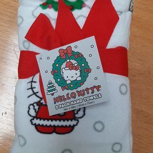 Hello Kitty Christmas Hand Towels, Set of 2